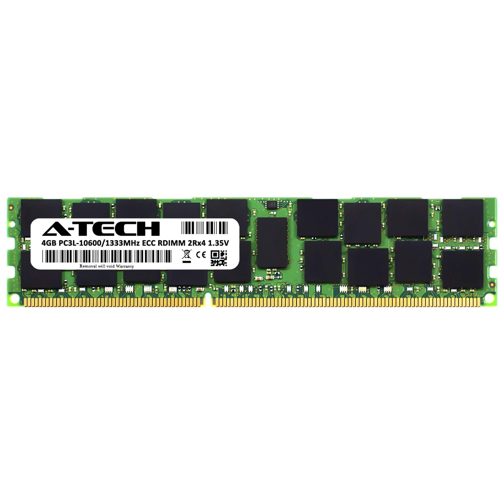 A-Tech 4GB DDR3/DDR3L 1333MHz PC3L-10600R ECC RDIMM 2Rx4 Dual Rank